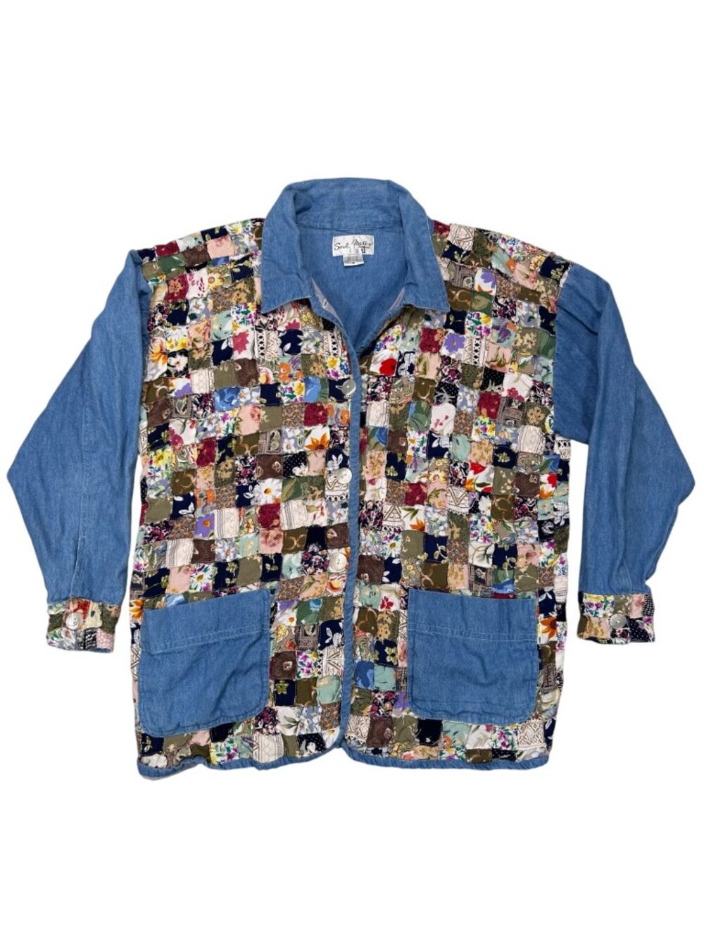 Soul Mates Medium PatchworkQuilted Jacket Barn Coat Cottage